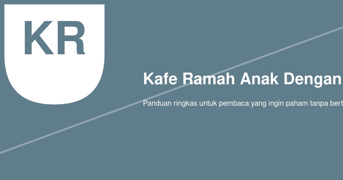 Kafe Ramah Anak dengan Area Bermain, Catatan Sore di Pontianak